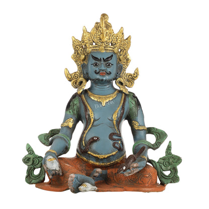 Handpainted Brass Kuber Idol | 10"