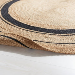Modern Jute Stripe Delight Rug