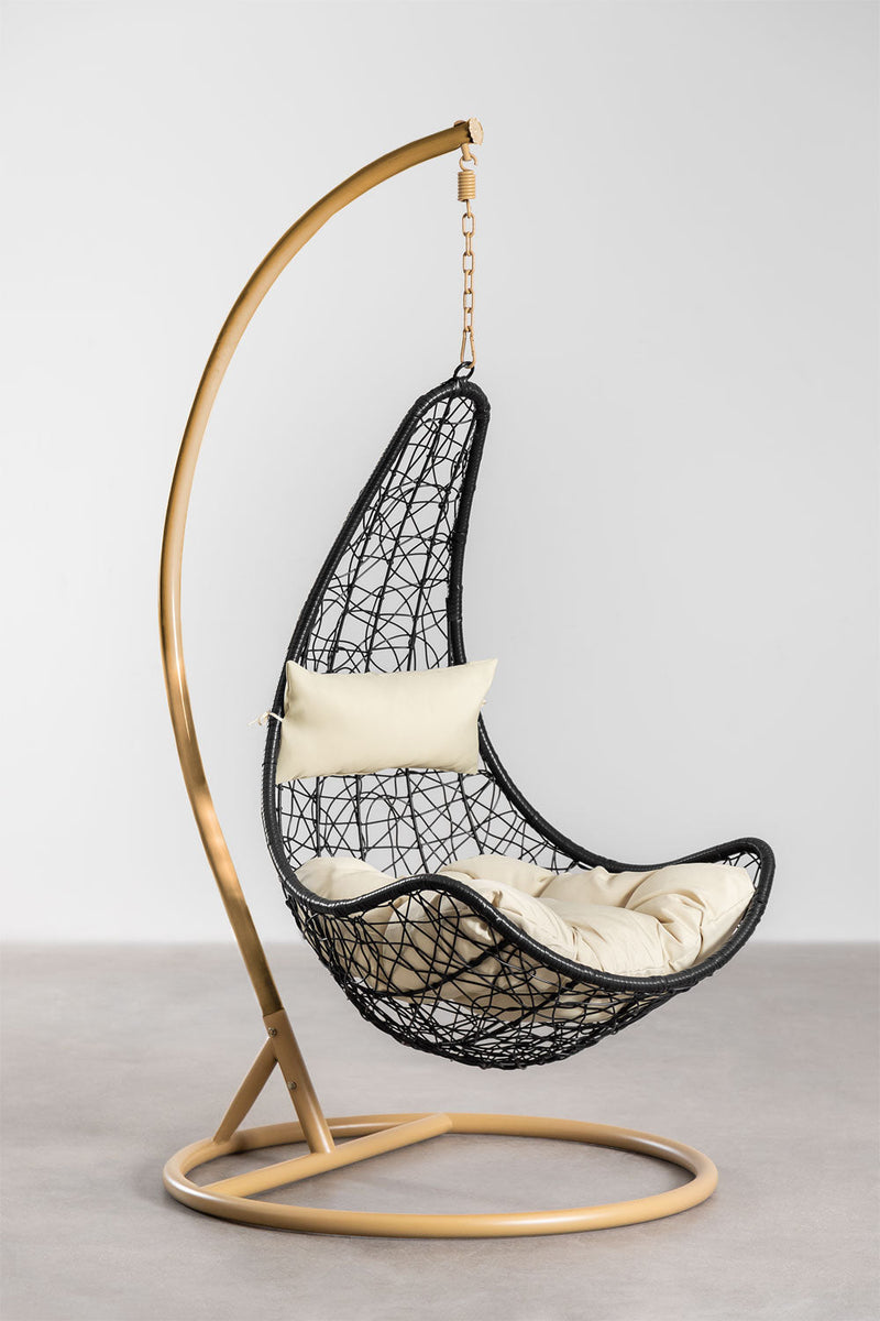 Angélica Single Seater Hanging Swing With Stand For Balcony, Garden Swing