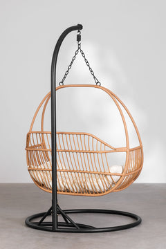 Lino Single Seater Hanging Swing With Stand For Balcony, Garden Swing