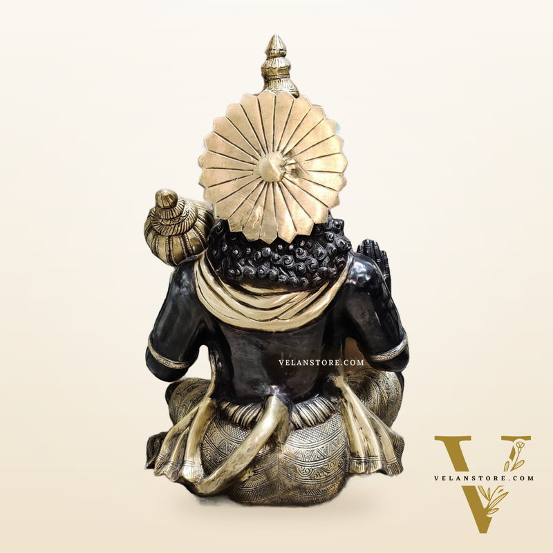 Hanuman Aashirwaad Brass Idol | Handcrafted in Superfine Brass | 17" Height
