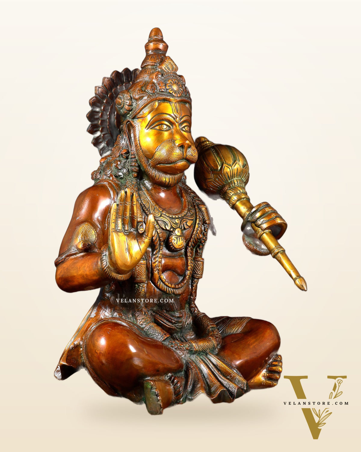 Hanuman Brass statue dual tone 17" Height
