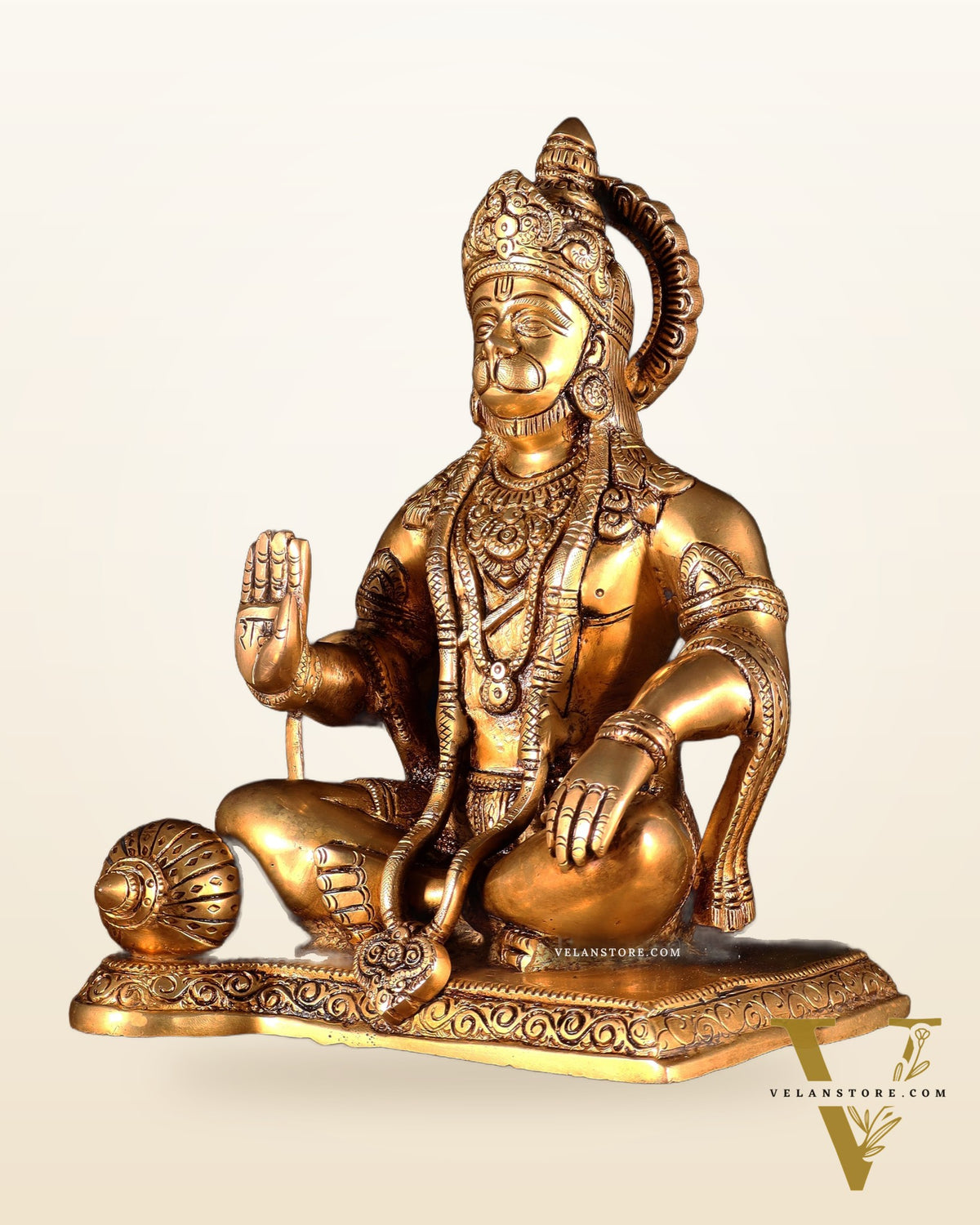 Hanuman ji Brass Idol 9.5"