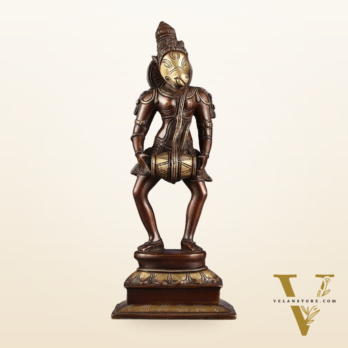 Hayagriva brass idol Restorer of Vedas 12.5"