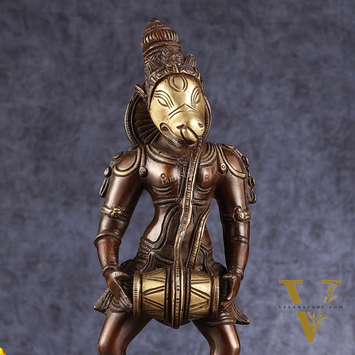 Hayagriva brass idol Restorer of Vedas 12.5"