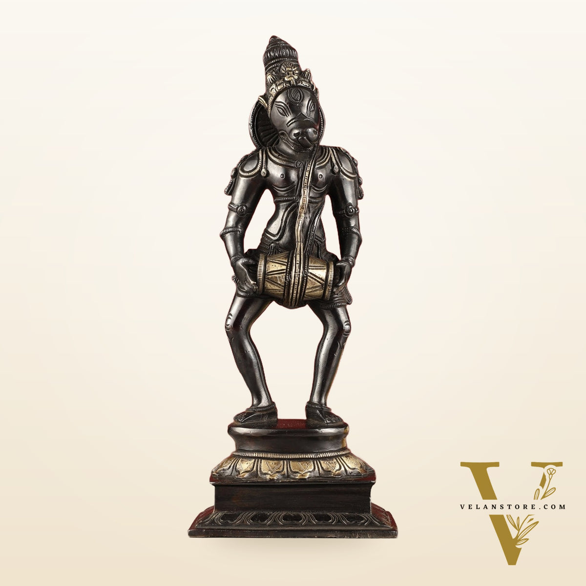 Hayagriva brass idol Restoring Vedas 12.5"