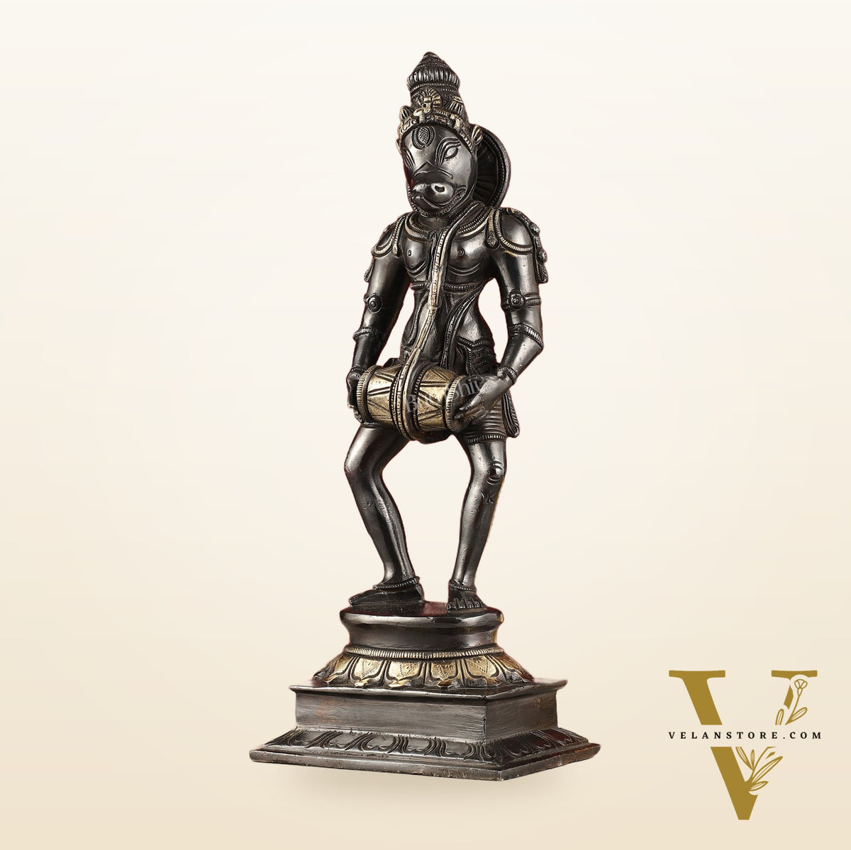 Hayagriva brass idol Restoring Vedas 12.5"