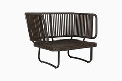 Lydie Outdoor Sofa Set 2 Seater, 2 Single seater and 1 Center Table (Dark Brown)