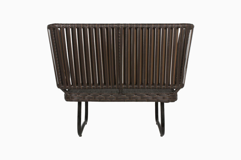 Lydie Outdoor Sofa Set 2 Seater, 2 Single seater and 1 Center Table (Dark Brown)