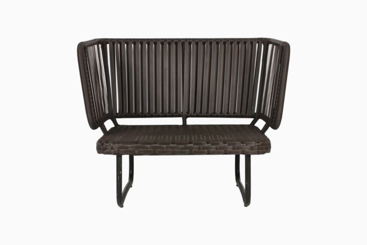 Lydie Outdoor Sofa Set 2 Seater, 2 Single seater and 1 Center Table (Dark Brown)