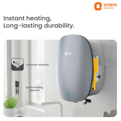 Instaflo Neo 3L Instant Water Heater (Geyser) | Suitable for low & mid rise buildings | 6 years Tank Warranty | Matt Finish Slate Grey