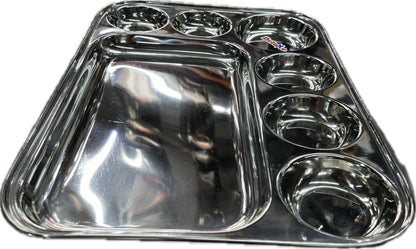 Stainless Steel Tiffin Plate - Durable &amp; Stylish for Home &amp; Kitchen
