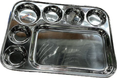 Stainless Steel Tiffin Plate - Durable &amp; Stylish for Home &amp; Kitchen-1