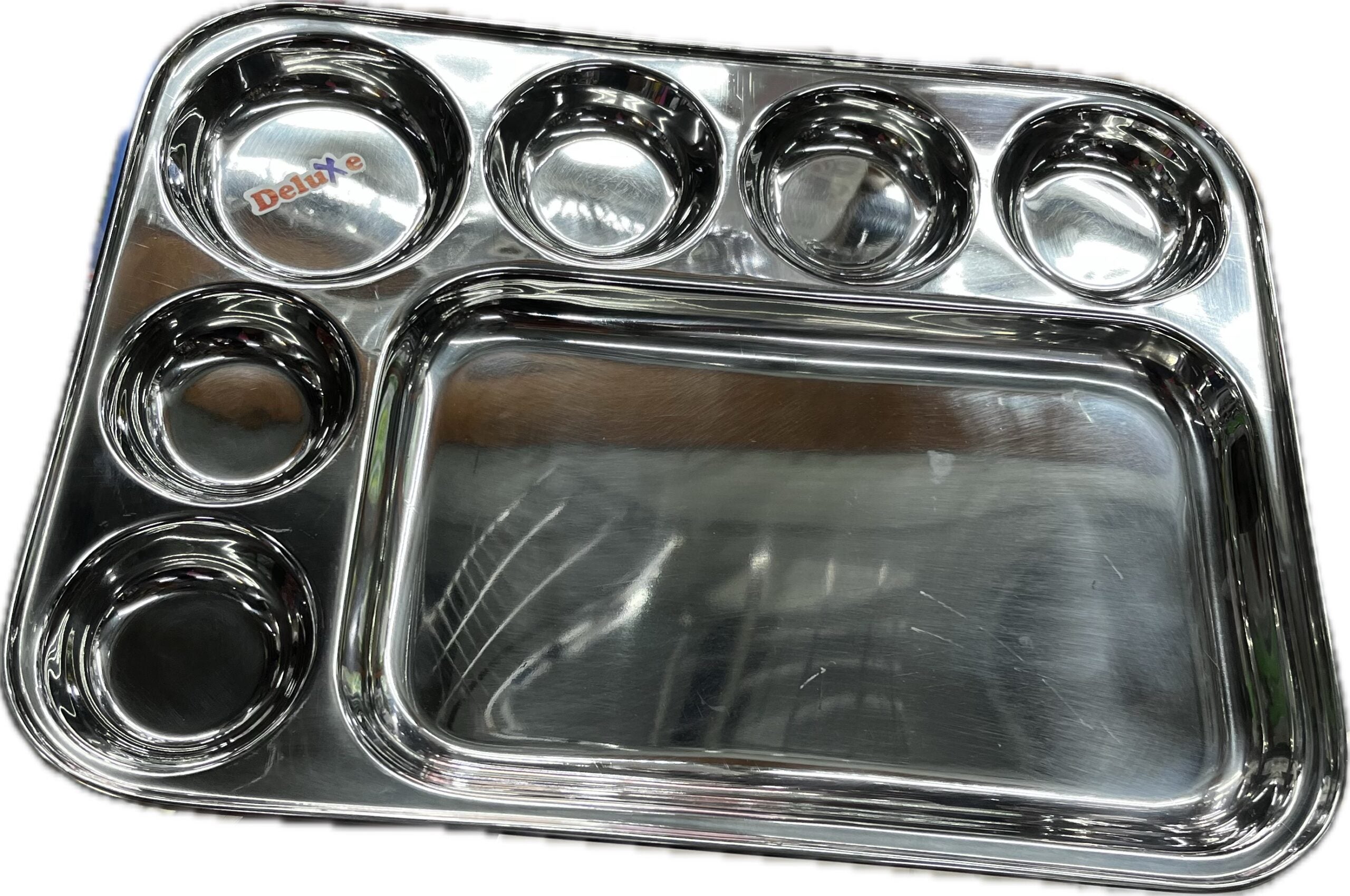 Stainless Steel Tiffin Plate - Durable &amp; Stylish for Home &amp; Kitchen