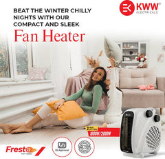 KWW HF01-2000W-GY Fresto ISI Certified Fan Room Heater-3