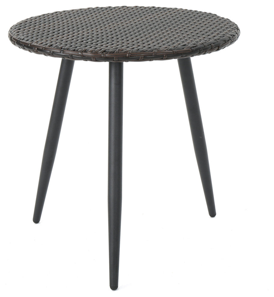 Froe Outdoor Patio Seating Set 2 Chairs and 1 Table Set (Brown)