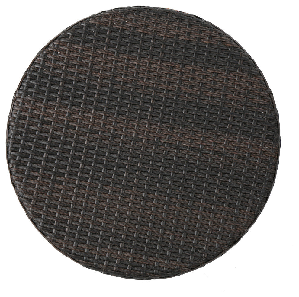 Froe Outdoor Patio Seating Set 2 Chairs and 1 Table Set (Brown)