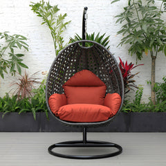 Blox Single Seater Hanging Swing With Stand For Balcony , Garden (Dark Grey)