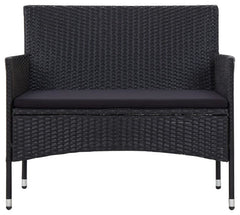 Rino Outdoor 2 seater Sofa (Black)