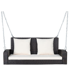 Robertina Double Seater Hanging Swing Without Stand For Balcony, Garden Swing (Dark Brown)