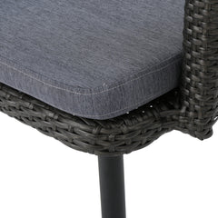 Camo Outdoor Patio Seating Set 2 Chairs and 1 Table Set (Black)
