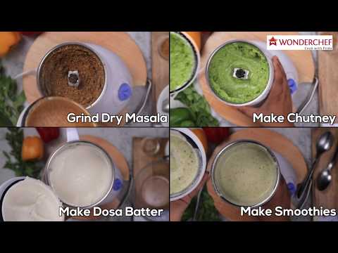 Capri Mixer Grinder 550W With 3 Stainless Steel Jars (White & Blue)