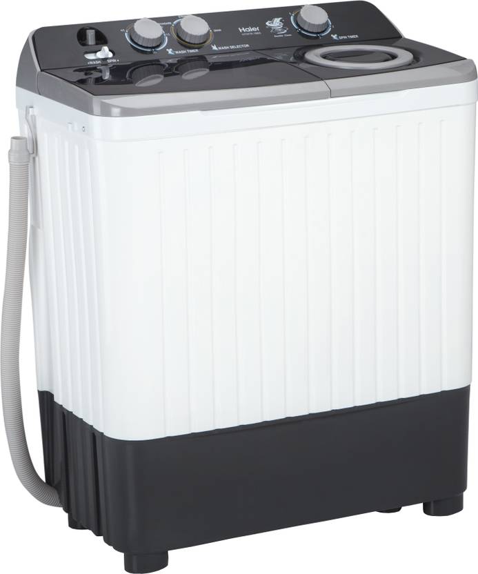 Haier 7 kg Semi Automatic Top Load Washing Machine Black, White (HTW70-186S)-3