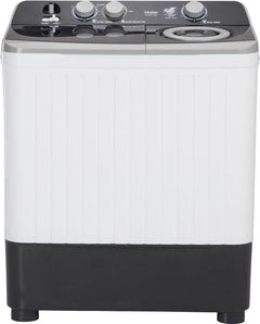 Haier 7 kg Semi Automatic Top Load Washing Machine Black, White (HTW70-186S)-1