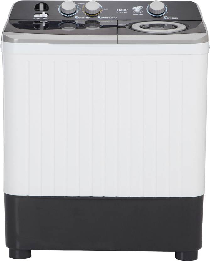 Haier 7 kg Semi Automatic Top Load Washing Machine Black, White (HTW70-186S)-1