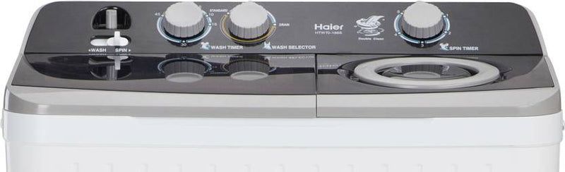 Haier 7 kg Semi Automatic Top Load Washing Machine Black, White (HTW70-186S)-2