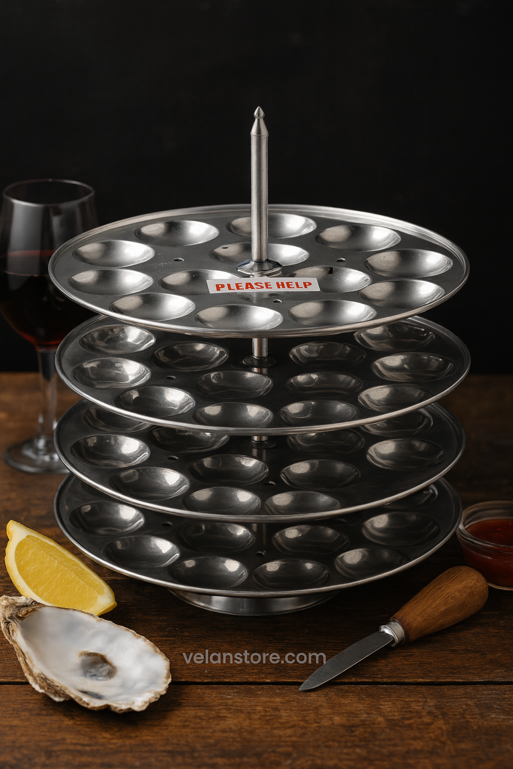 Vcookware மினி இட்லி பிளேட் கூடுதல் ஆழமான செட் இட்லி பிளேட் ஸ்டாண்ட்