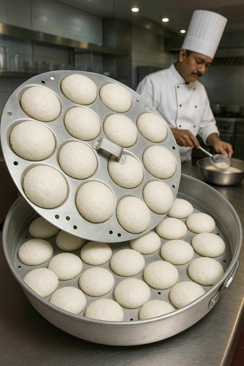ALUMINIUM MINI IDLI STEAMER PANAI-12