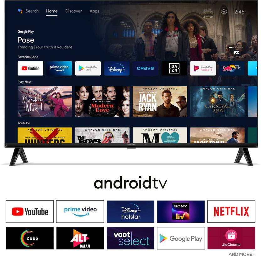 Iffalcon S44 79.97 cm (32 inch) HD Ready LED Smart Android TV with Metallic Bezel Less and Chromecast built-in (iFF32S44)-3