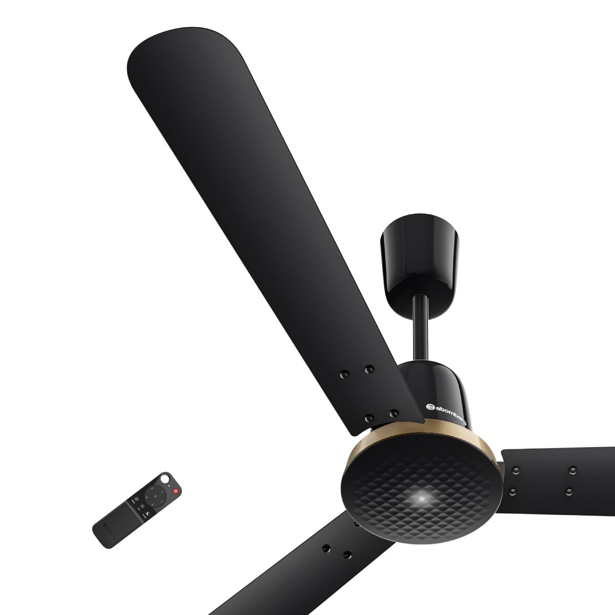 atomberg Ikano Stylique 1200mm BLDC Ceiling Fan with Remote | BEE 5-Star | Advance Air+ Technology | 235 CMM Air Delivery | Low Noise | 3 Year Warranty (Gloss Black)
