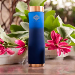 Pure Copper Water Bottle With Ombre Silk Finish Design – 1000ml