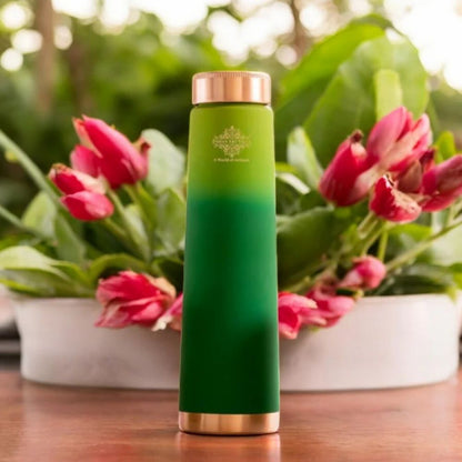 Pure Copper Bottle with Pyramid Shape and Eye-Catching Colors – 800 ML