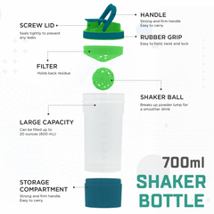 Protein Shaker Bottle -650 ML