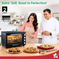 Wonderchef Oven Toaster Griller 30 L with Rotisserie and Convection for Baking, Top and Bottom Heat Selector, Auto-Shut 