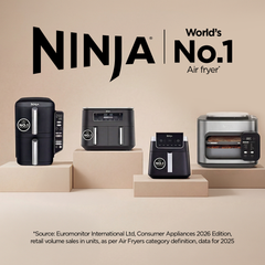 Ninja Double Stack DualZone Digital Air Fryer (SL300IN) | 7.6L, Cook 4 Foods at Once | Vertical Design
