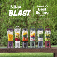 Ninja Blast Portable Cordless Blender (BC151IN) | 530ml, USB-C Rechargeable | Leak-Proof Lid