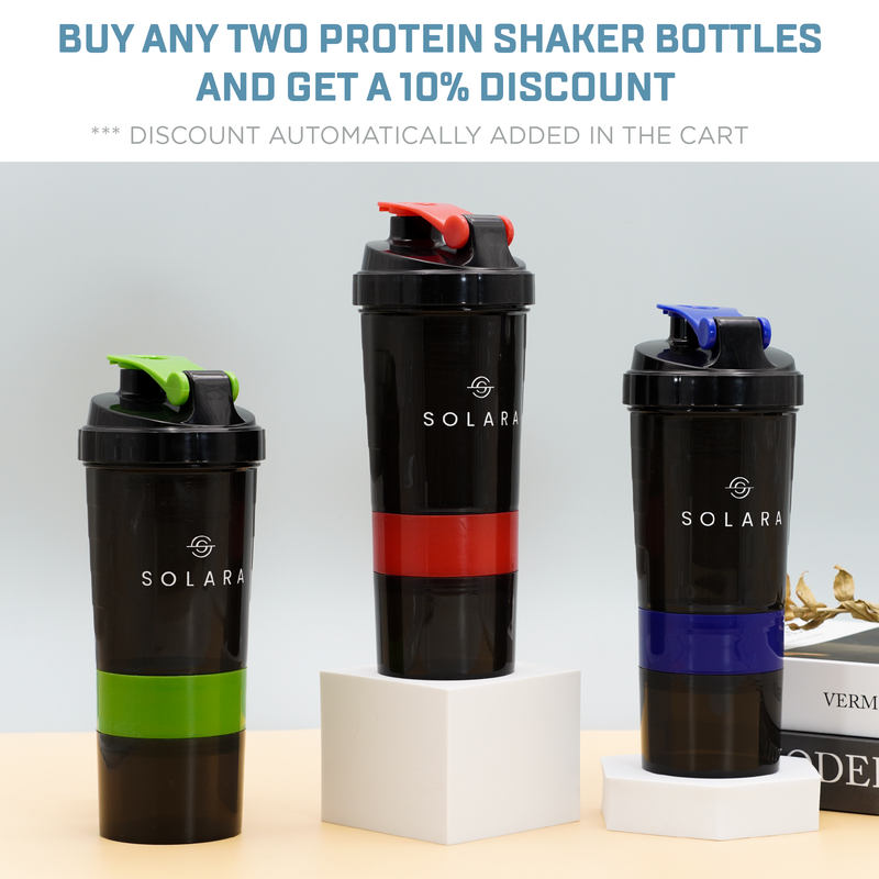Protein Shaker Bottle with Spring Coil- 650 ML