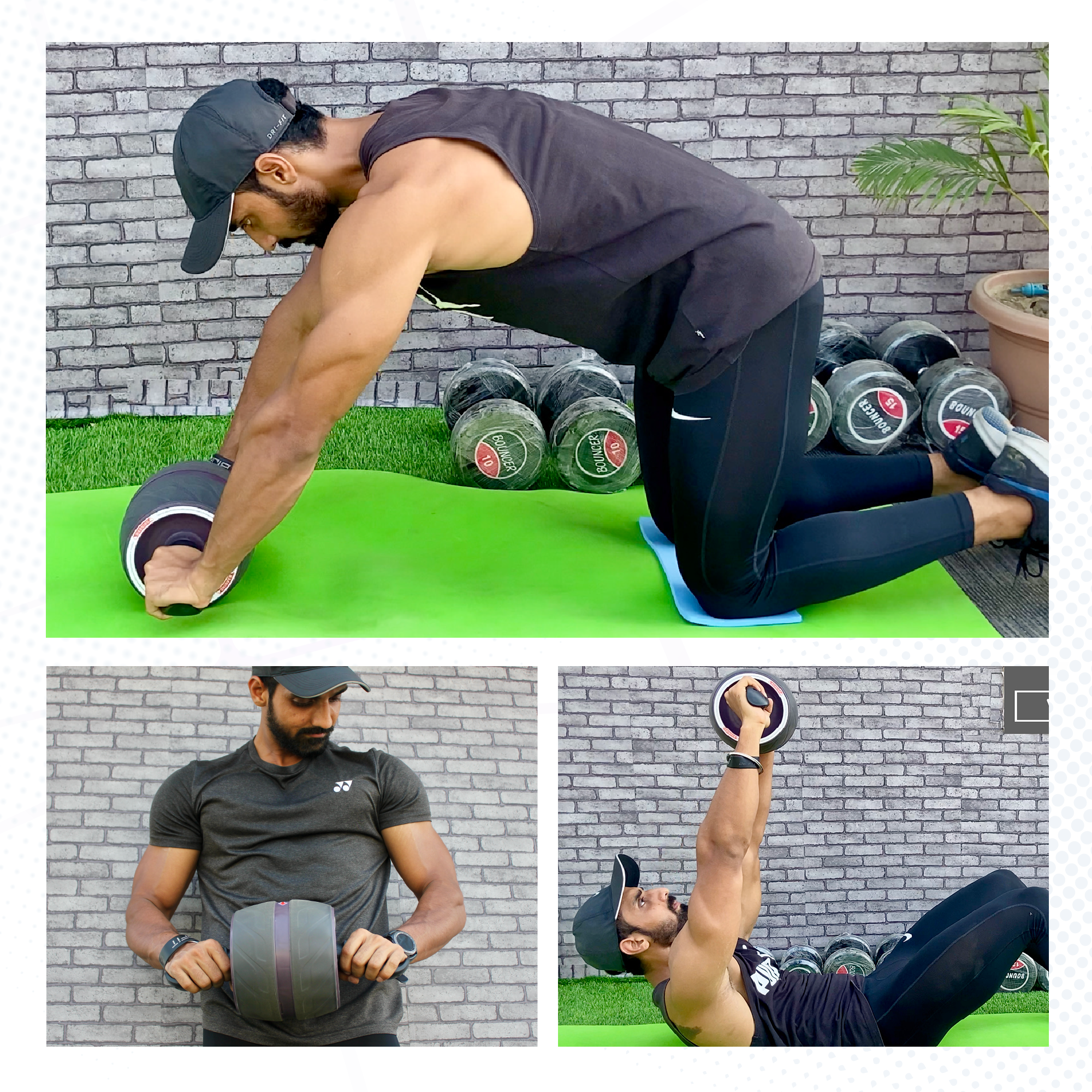 Ultra Wide Ab Roller