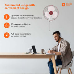 Wall 44 with CTX Technology Silent Wall Fan
