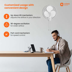 Wall 44 with CTX Technology Silent Wall Fan