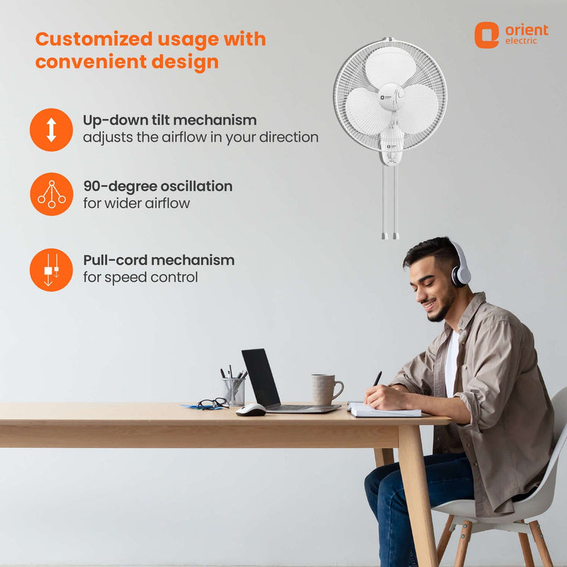 Wall 44 with CTX Technology Silent Wall Fan