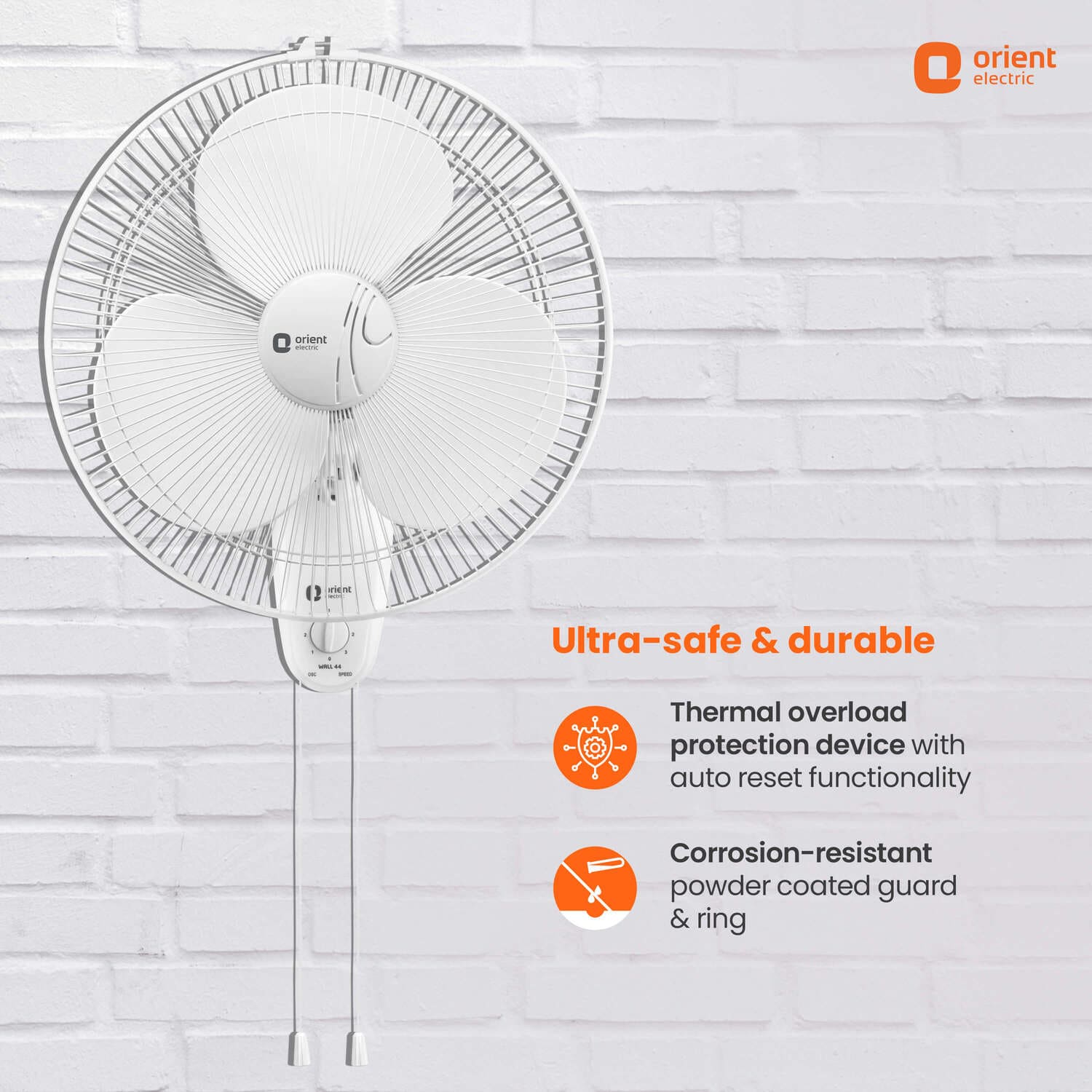 Wall 44 with CTX Technology Silent Wall Fan