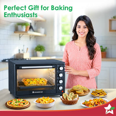 Wonderchef Oven Toaster Griller 30 L with Rotisserie and Convection for Baking, Top and Bottom Heat Selector, Auto-Shut 