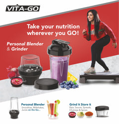 Vidiem Exclusive Personal Blender Jar Attachment for Vidiem Mixer Grinders (250 ml & 500 ml)