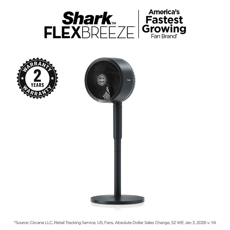 Shark FlexBreeze Cordless Table & Pedestal Fan (FA200IN) | 24 Hrs Battery