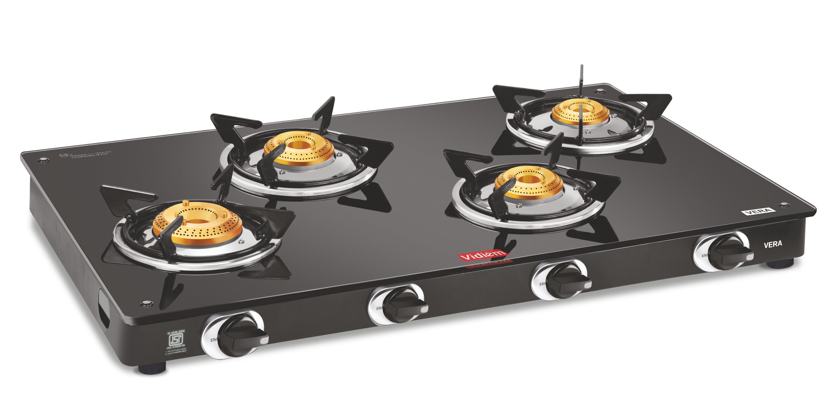 VERA 4Burner Gas Stove vidiem